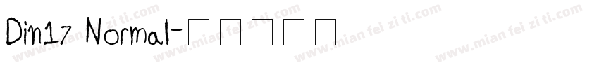 Din17 Normal字体转换